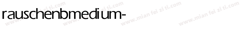 rauschenb medium字体转换